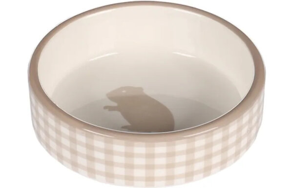 Futternapf Hamster Mylo Keramik Beige-Weiss