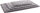 Kissen Weimar rechteckig grau, 70.5cm L x 41.5cm B x 2cm H