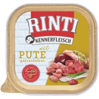 Rinti Kennerfleisch mit Pute 300g, getreidefrei, Schale