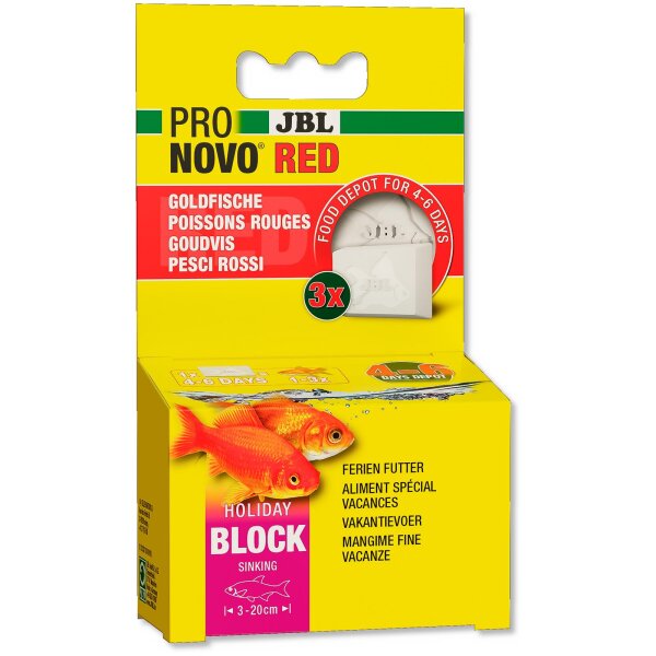 JBL ProNovo Red Holiday, Ferienfutter für Goldfische (17g)