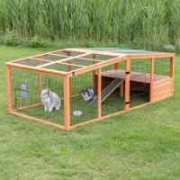 Trixie natura Freilaufgehege XL m. Abdeckung, Holz, 233 x...