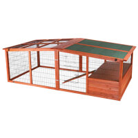 Trixie natura Freilaufgehege XL m. Abdeckung, Holz, 233 x...