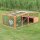 Trixie natura Freilaufgehege XL m. Abdeckung, Holz, 233 x 79 x 116cm