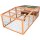 Trixie natura Freilaufgehege XL m. Abdeckung, Holz, 233 x 79 x 116cm