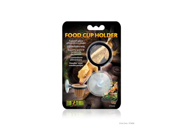 Exo Terra Halter mit Sauger für Futterbecher
