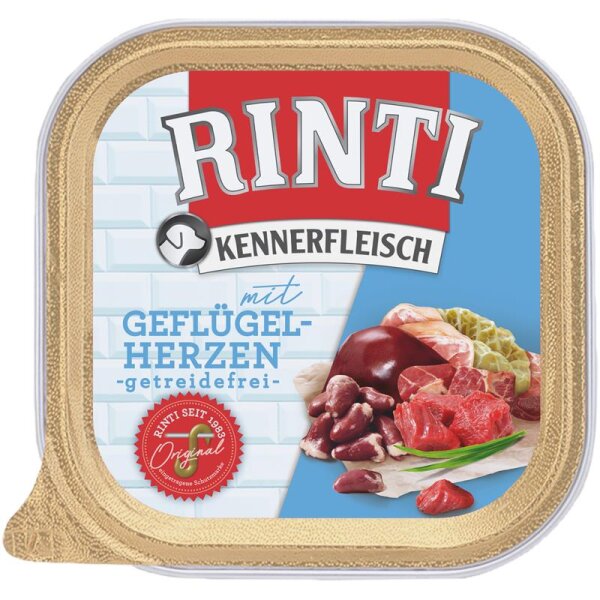 Rinti Kennerfleisch Plus Geflügelherzen 300g