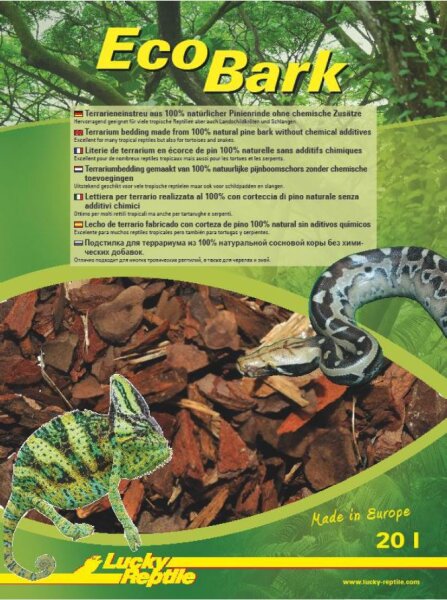 Lucky Reptile Eco Bark 20l, Pinienrindeneinstreu