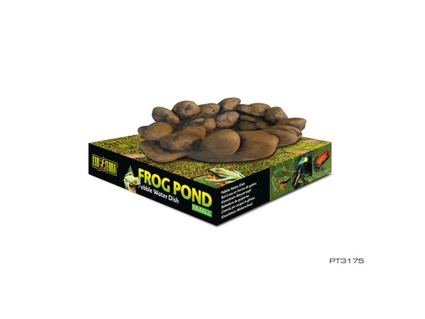 Exo Terra Frog Pond, Pebble Water Dish, small