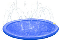 Wassersprühmatte Fresk Lenny blau, 100cm L x 100cm B...