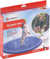 Wassersprühmatte Fresk Lenny blau, 100cm L x 100cm B x 0,3cm H