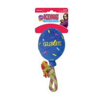 KONG Occasions Birthday Balloon Blue L