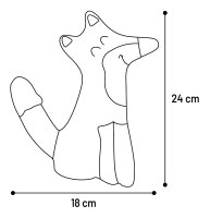 Jokko Fuchs grau 24cm