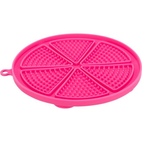 Trixie Lick`n`Snack Matte mit Saugnäpfen, Silikon, Ø 18 cm, pink