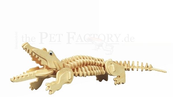 Holz Puzzle 3D, Krokodil (73 Teile)