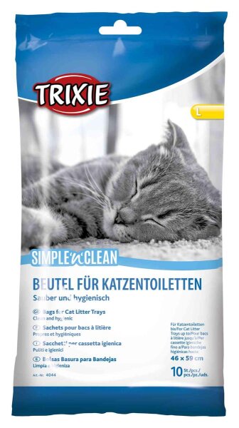 Trixie Simple`n`Clean Beutel für Katzentoiletten, L, bis 46x59cm, 10 Stück