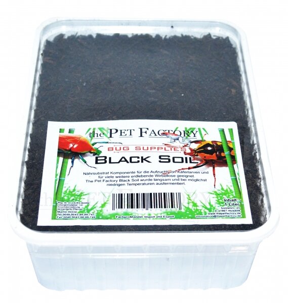 The Pet Factory Black Soil 1 Liter