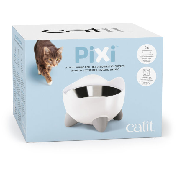 Catit PIXI Erhöhter Futternapf, weiß 200ml