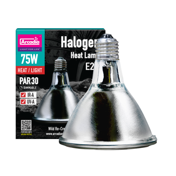 Arcadia Halogen Heat Lamp E27 75W (PAR30)
