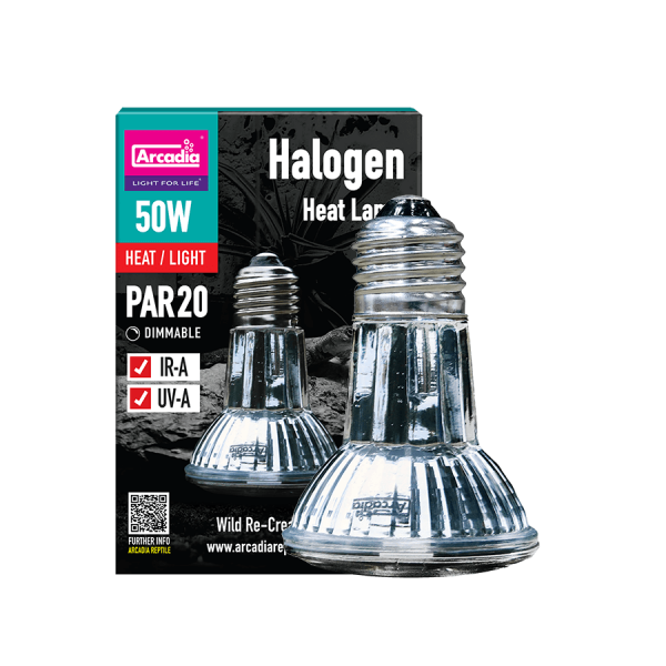 Arcadia Halogen Heat Lamp E27 50W (PAR20)