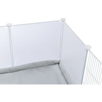 Trixie Indoor Freilaufgehege, Metall/Kunststoff, 140 x 35 x 70, weiß