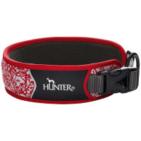 Halsung Divo Reflect 35-45cm, M rot/grau