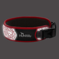Halsung Divo Reflect 35-45cm, M rot/grau