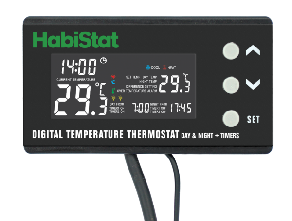 HabiStat Digital Thermostat, Temperatur Thermostat Tag/ Nacht + Timers