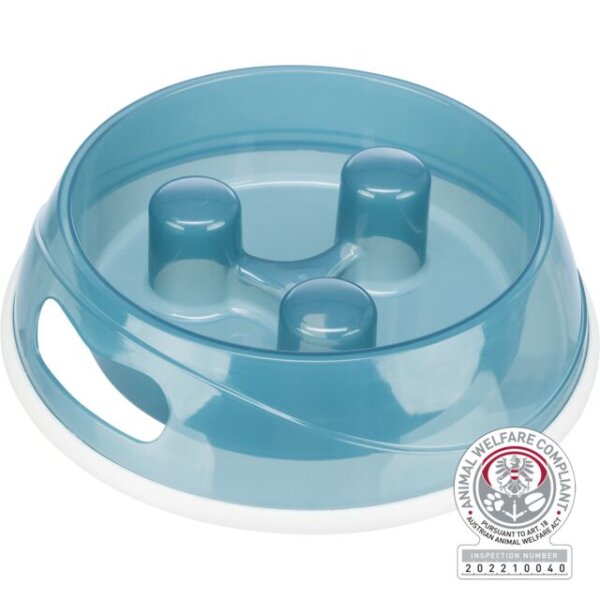 Trixie Slow Feeding Napf, Kunststoff/TPR, 0,45l/Ø 20cm, diverse Farben