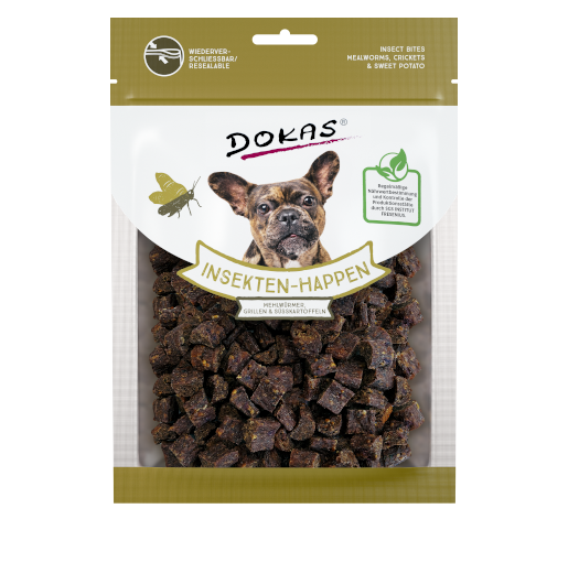 Dokas Dog Snack Insekten-Happen mit Süßkartoffel 100g