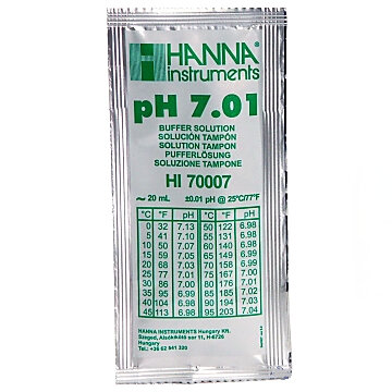 Hanna instruments Kalibrierlösung pH 7,01, Standardqualität 20ml Beutel 25 Stück