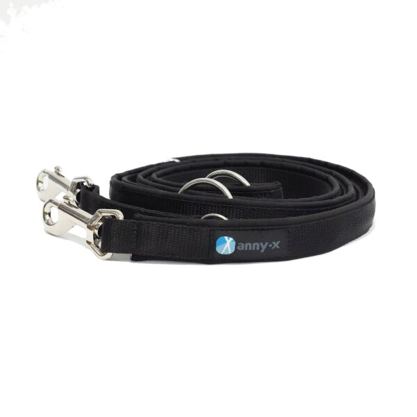 anny-x Führleine Classic Bolt Fun schwarz/schwarz