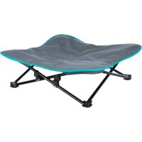 Trixie Camping-Bett für Hunde, 88 x 32 x 88cm, dunkelgrau/petrol