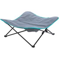 Trixie Camping-Bett für Hunde, 88 x 32 x 88cm, dunkelgrau/petrol