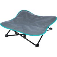 Trixie Camping-Bett für Hunde, 88 x 32 x 88cm, dunkelgrau/petrol