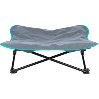 Trixie Camping-Bett für Hunde, 88 x 32 x 88cm, dunkelgrau/petrol