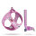 Curli Clasp Vest Geschirr Puppy Set Pink-Caro S