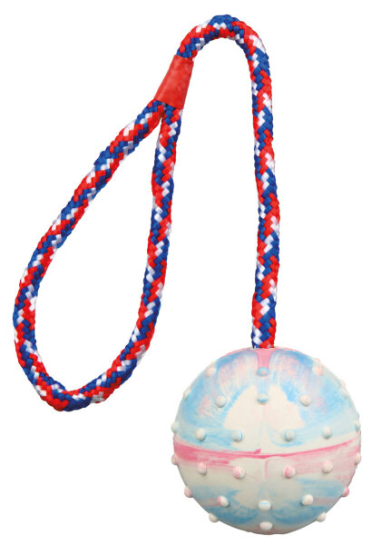 Trixie Ball am Seil, Naturgummi, Ø6/30cm
