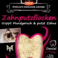 QCHEFS Zahnputzflocken für Katzen 80g
