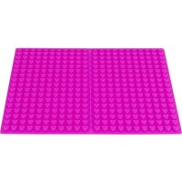 Backmatte mit Herzen, Silikon, 38x28cm, diverse Farben