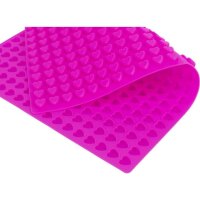 Backmatte mit Herzen, Silikon, 38x28cm, diverse Farben