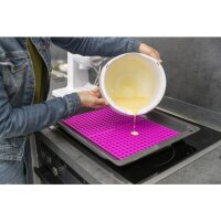 Backmatte mit Herzen, Silikon, 38x28cm, diverse Farben