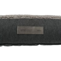 Vital Kissen Bendson, eckig, 120 x 80cm, dunkelgrau/hellgrau
