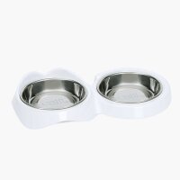 Catit PIXI Doppelnapf, 2 x 200ml, weiß