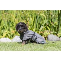 Trixie Bademantel für Hunde, Frottee, S:40cm, grau