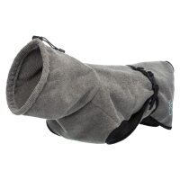 Trixie Bademantel für Hunde, Frottee, S:50cm, grau