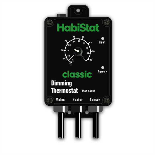 HabiStat Dimmthermostat schwarz 600 Watt (16-34°C)
