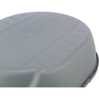 Katzentoilette Simao, hoher Rand, 48 x 30 x 58cm, grau