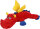 Jorre Drache rot 23 x x35 x 8cm