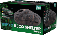 Repto Keramik Deco Shelter braun, M (22x12x10cm)