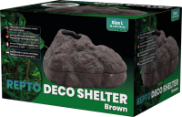 Repto Keramik Deco Shelter braun, L (26x19x14cm)